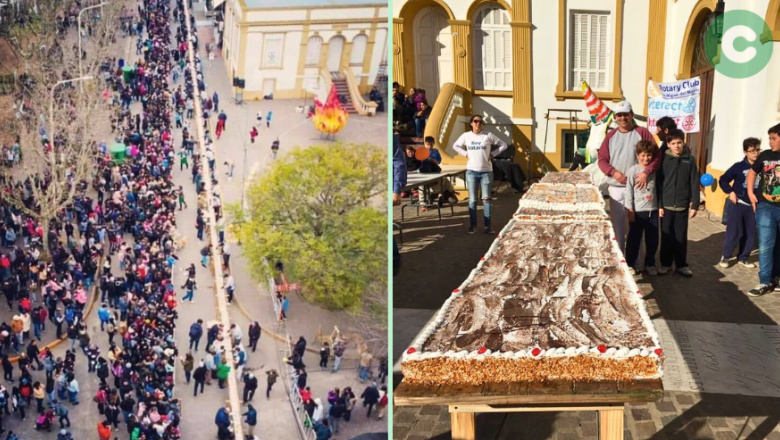 Torta gigante por el “Día del niño”